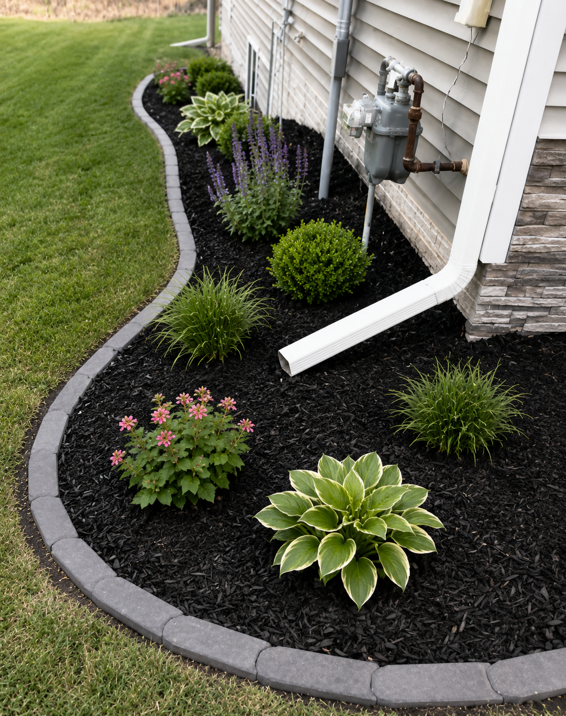 Edging Installation for residential yards in Minnesota